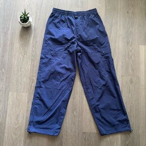 PINK Blue Cargo Pants with drawstring waist and Cinchable Ankles